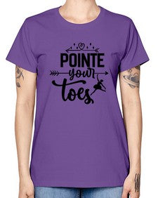 Pointe your toes 177# - ballet -  Missy T-Shirt