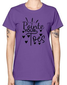 Pointe your toes 178# - ballet -  Missy T-Shirt