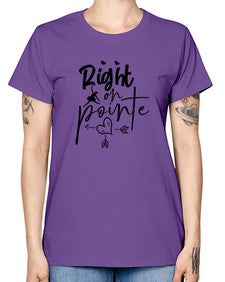 Right on pointe 181# - ballet -  Missy T-Shirt