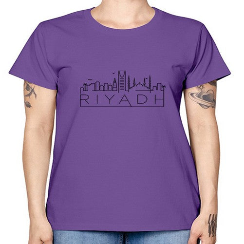 Riyadh Minimal Skyline 1738# - cities -  Missy T-Shirt