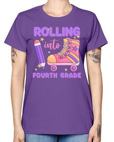 Rolling into fourth Grade 786# - fourth grade -  Missy T-Shirt