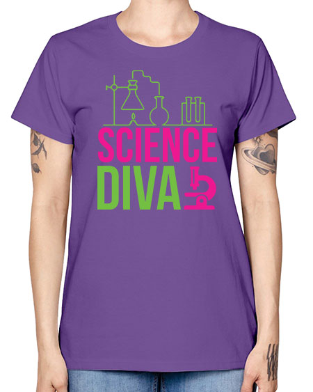 Science Diva 128# - general science -  Missy T-Shirt