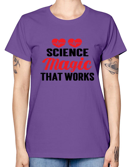 Science Magic that works 75# - general science -  Missy T-Shirt