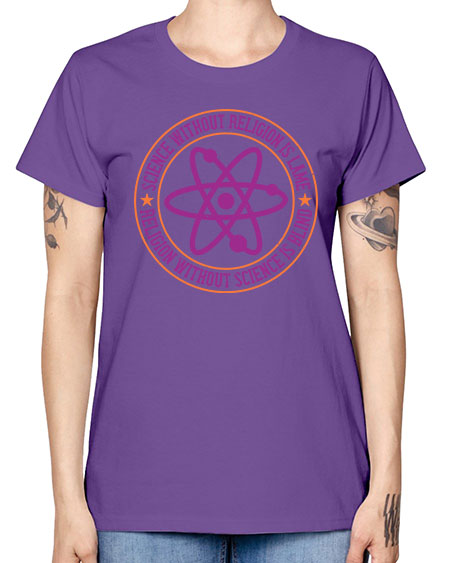 Science without religion is lame religion without science is blind 314# - general science -  Missy T-Shirt