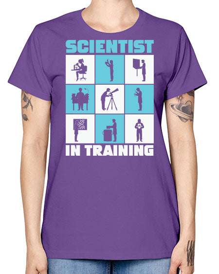 ScientistInTrainingScienceScientistSkinite Scientist Skinite 40# - general science -  Missy T-Shirt
