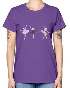 Skeleton ballerinas ballet halloween ballet 184# - ballet -  Missy T-Shirt