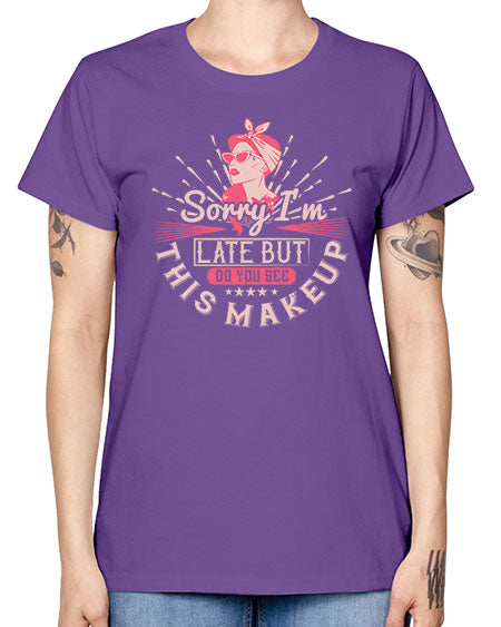 Sorry Im late but do you see this makeup Style 186# - beauty - fashion -  Missy T-Shirt