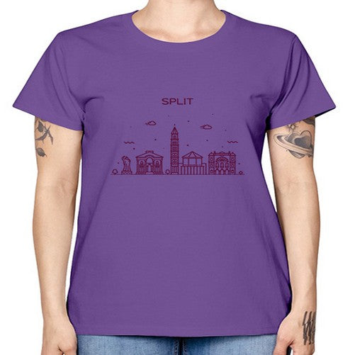 Split 1875# - cities -  Missy T-Shirt