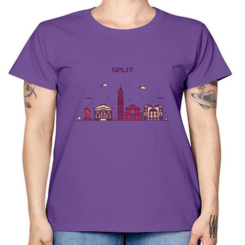 Split 1877# - cities -  Missy T-Shirt