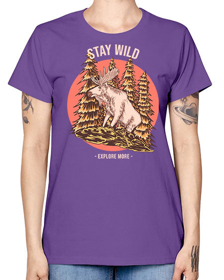 Stay Wild 16# - nature -  Missy T-Shirt