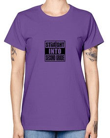 Straight into second grade 901# - second grade -  Missy T-Shirt