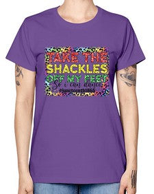 Take The Shackles Off My Feet Juneteenth 34# - black juneteenth -  Missy T-Shirt