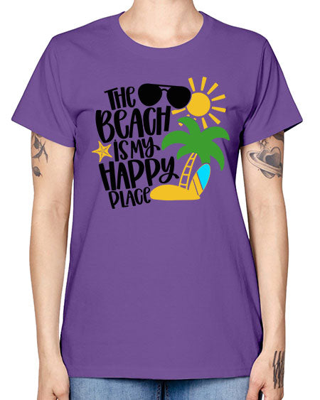 The Beach Is My Happy Place Style 12# - summer -  Missy T-Shirt
