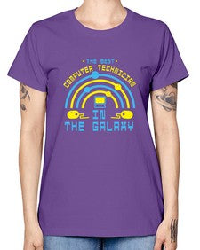 The best computer technician in the galaxy 13# - computer -  Missy T-Shirt