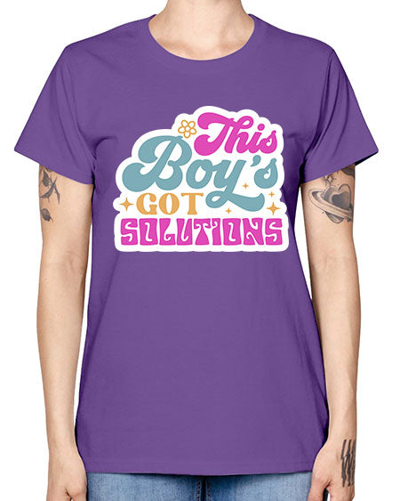This boys got solutions 19# - general science -  Missy T-Shirt
