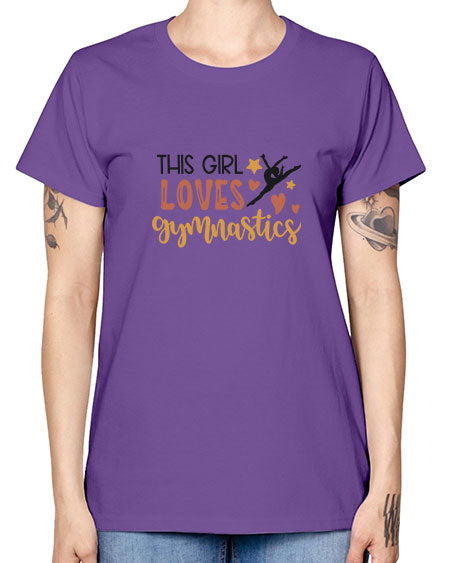 This girl loves gymnastics - cheer -  Missy T-Shirt