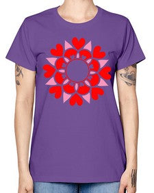 ValentineMandalaOPT 1194# - mandala -  Missy T-Shirt