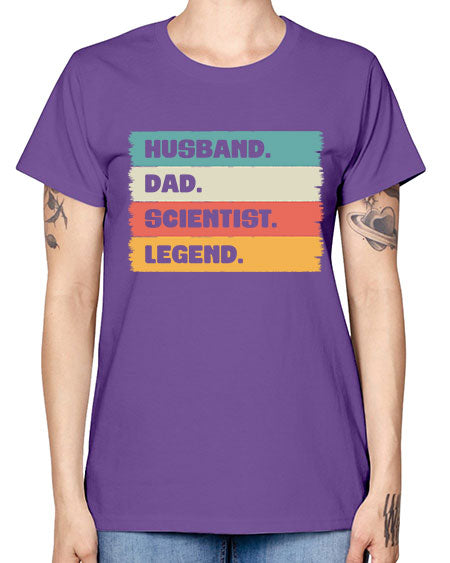 VintageHusbandDadScientistLegendScientistSkinite Scientist Skinite 14# - general science -  Missy T-Shirt