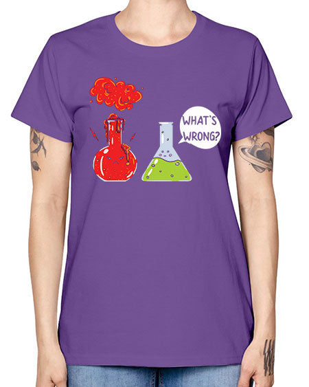 WhatsWrongScienceTshirt 11# - general science -  Missy T-Shirt