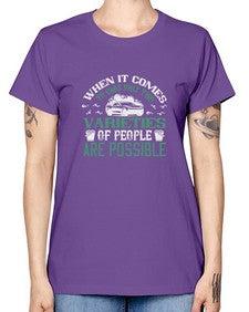 When it comes to cars only two varieties of people are possible 92# - car -  Missy T-Shirt