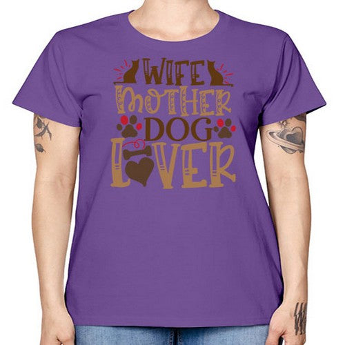 Wife Mother Dog Lover Style 58# - dogs -  Missy T-Shirt