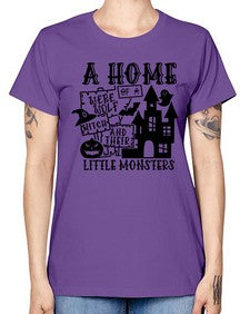 a home of a were wolf witch and their little monsters 53# - witch -  Missy T-Shirt