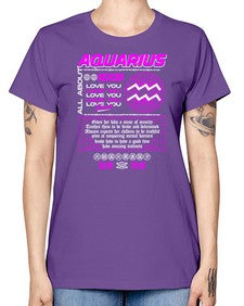aquarius 86# - aquarius -  Missy T-Shirt