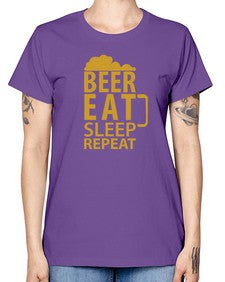 beer eat sleep 644# - beer -  Missy T-Shirt