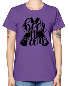 beer me now 657# - beer -  Missy T-Shirt