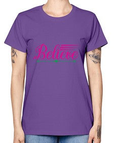 believe 49# - unicorn -  Missy T-Shirt