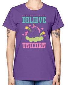believe unicorn 45# - unicorn -  Missy T-Shirt