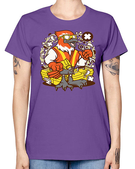 bird mechanic worker 21# - birds -  Missy T-Shirt