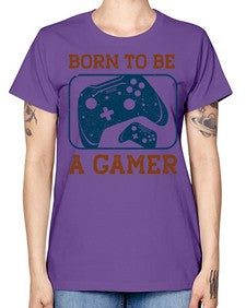 born to ba a gamer 63# - video games -  Missy T-Shirt
