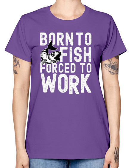 born to fish 64# - shark-fish -  Missy T-Shirt