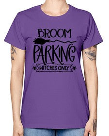 broom parking witches only 46# - witch -  Missy T-Shirt