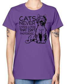 cats never strike a pose that isnt photogenic - cats -  Missy T-Shirt