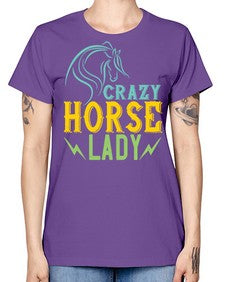 crazy horse lady Style 10# - horse -  Missy T-Shirt