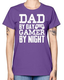 dad by day gamer by night 68# - video games -  Missy T-Shirt