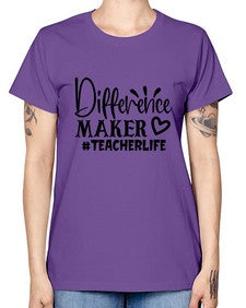 difference maker teacherlife Style 121# - teacher -  Missy T-Shirt