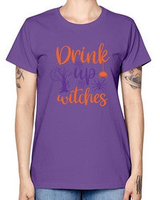 drink up witches 40# - witch -  Missy T-Shirt
