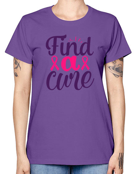 find a cure Style 12# - breast cancer -  Missy T-Shirt
