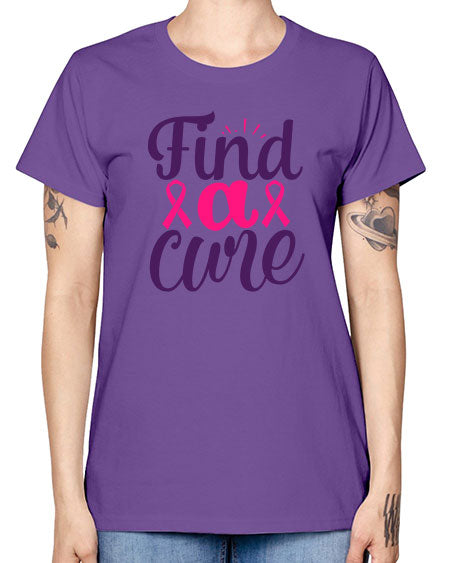 find a cure - breast cancer -  Missy T-Shirt