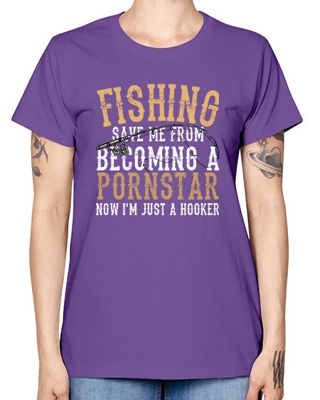 fishing save me 75# - shark-fish -  Missy T-Shirt