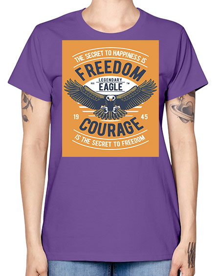 freedom eagle 35# - birds -  Missy T-Shirt