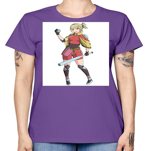 girl bring stick3# - anime -  Missy T-Shirt