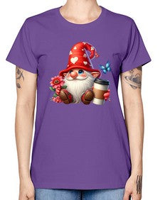 gnome with butterfly 12# - gnome -  Missy T-Shirt