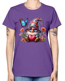 gnome with butterfly 17# - gnome -  Missy T-Shirt