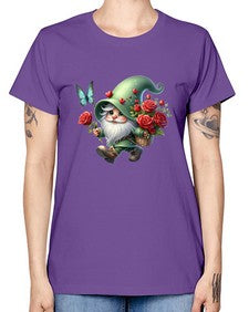 gnome with butterfly 24# - gnome -  Missy T-Shirt