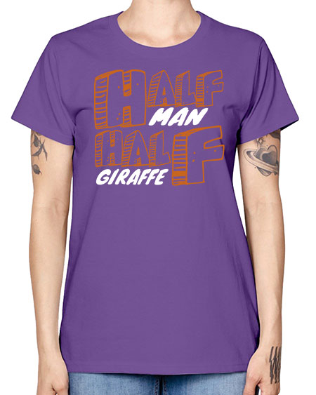 half man half giraffe - giraffee -  Missy T-Shirt
