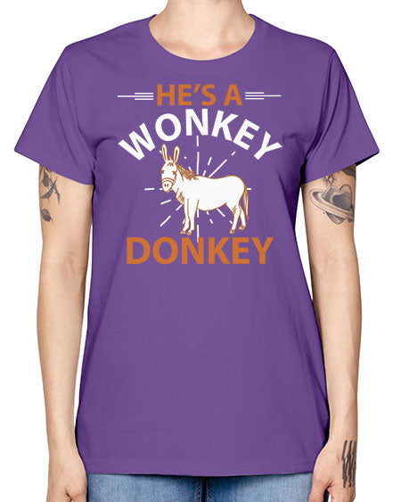 he’s a wonky donkey Style 4# - donkey -  Missy T-Shirt